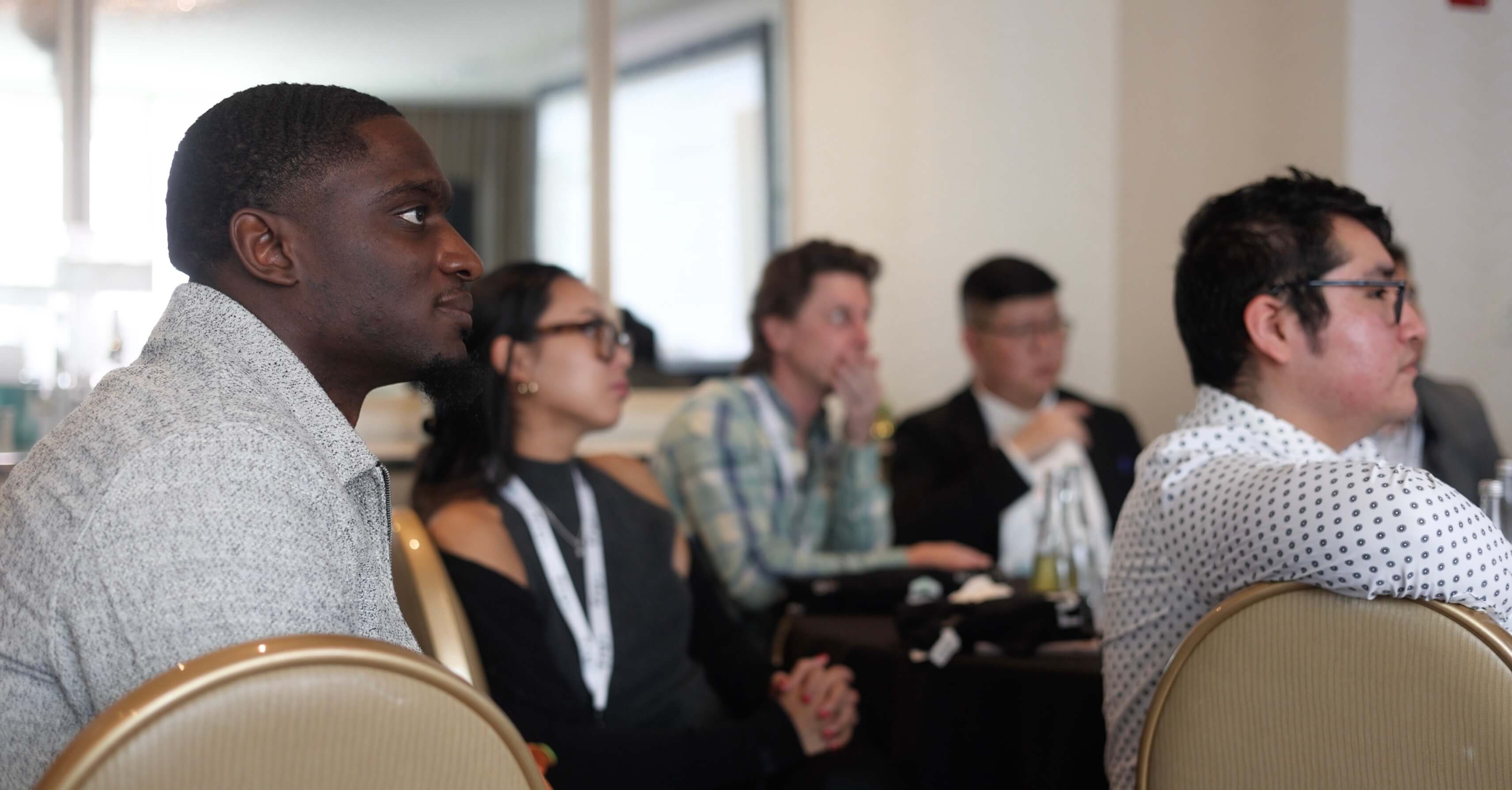 Listening group at conference